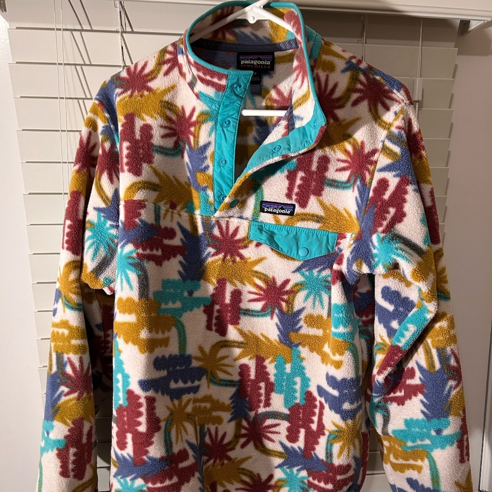 Patagonia fleece quarter-zip jacket, multicolor